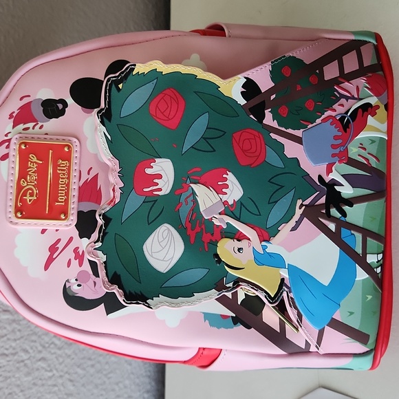 Disney Alice in Wonderland loungefly backpack - Picture 7 of 8